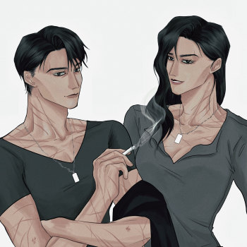 龙血沈单单鸣平涂性转沈长泽养父水千丞绘画作品