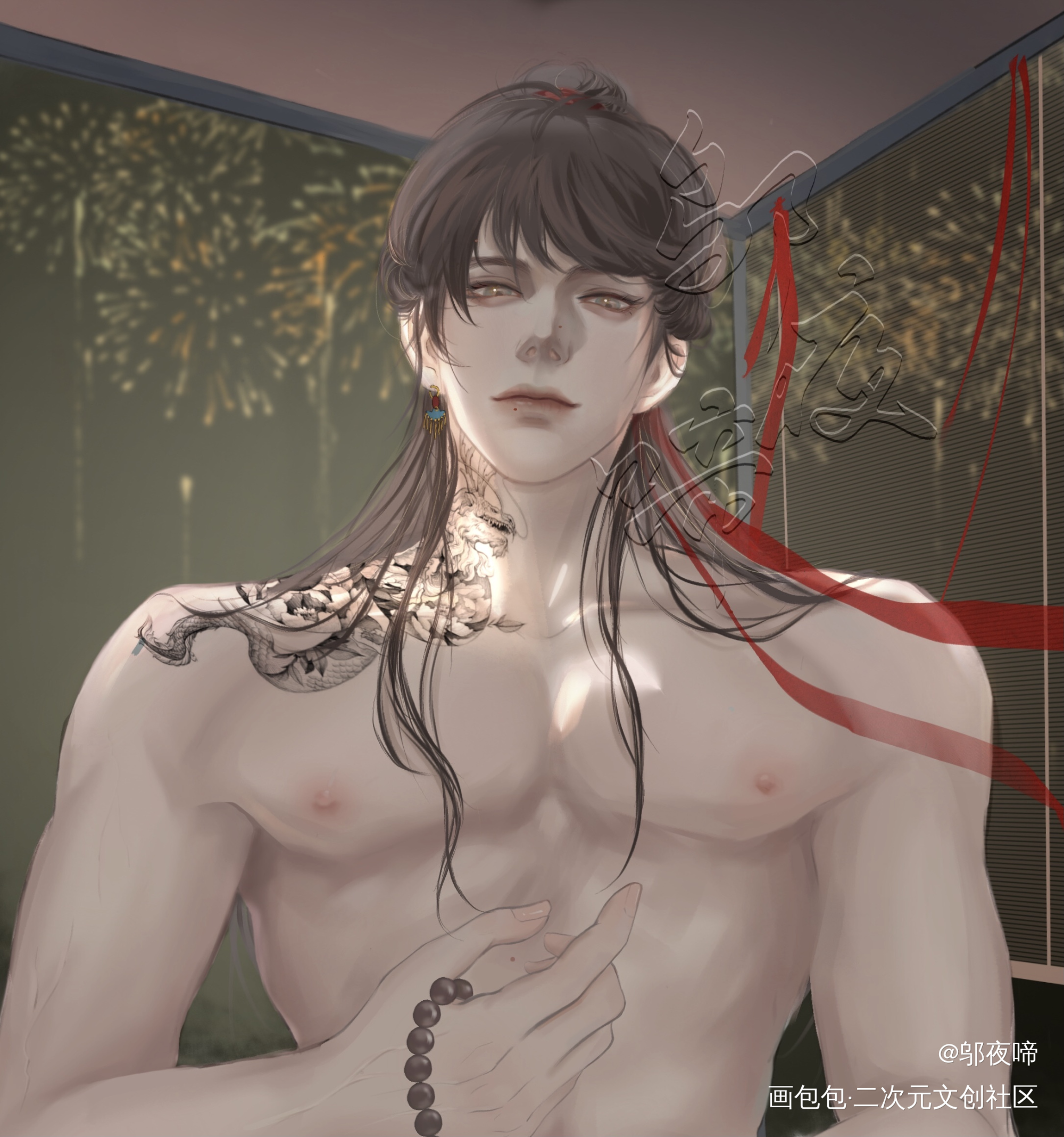 嘿嘿，摸了oc_我要上首推插画板绘oc绘画作品