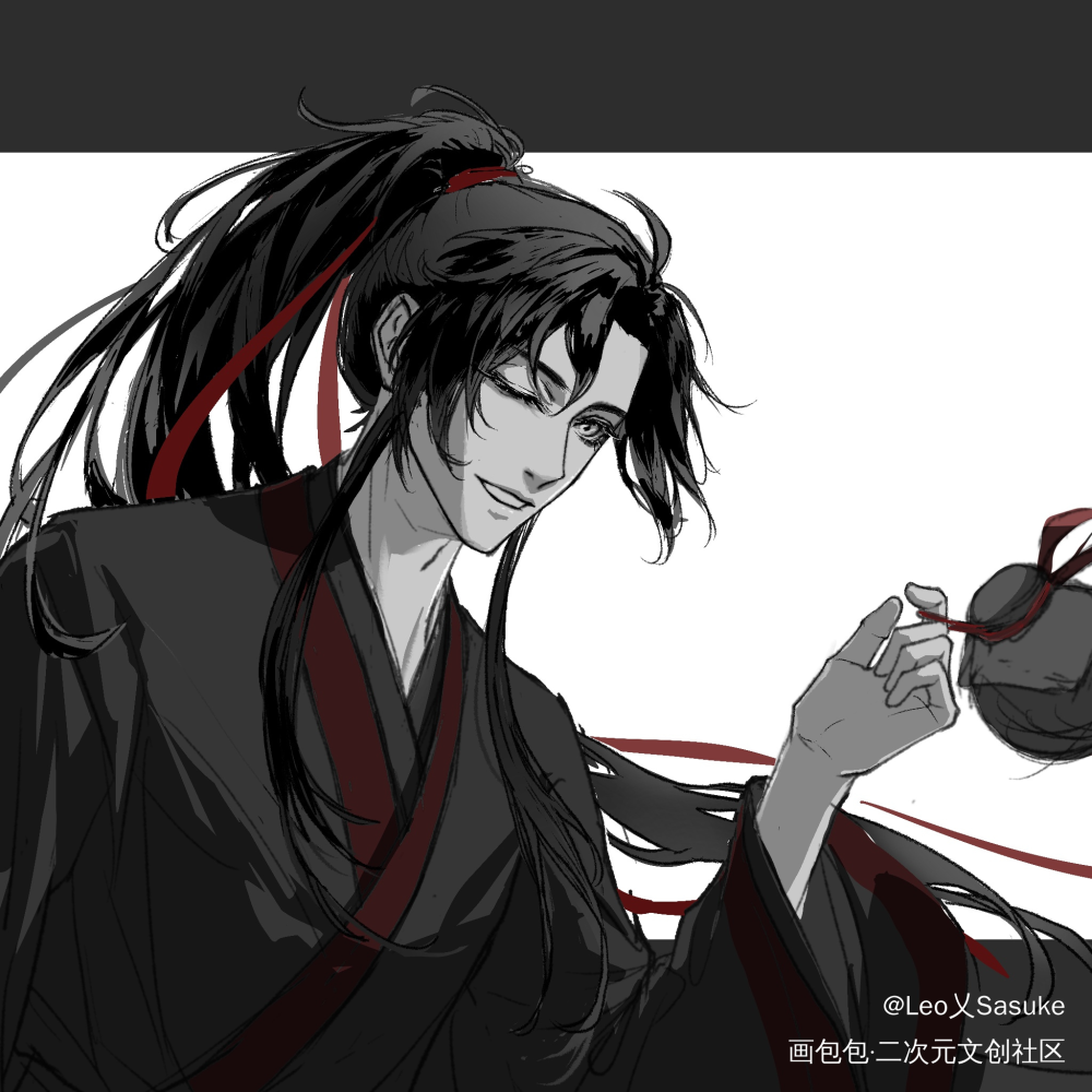 眨眼_魔道祖师魏无羡绘画作品