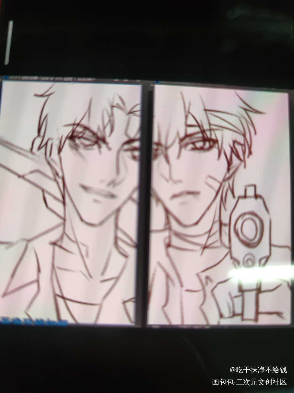 草稿_伪装学渣朝俞绘画作品