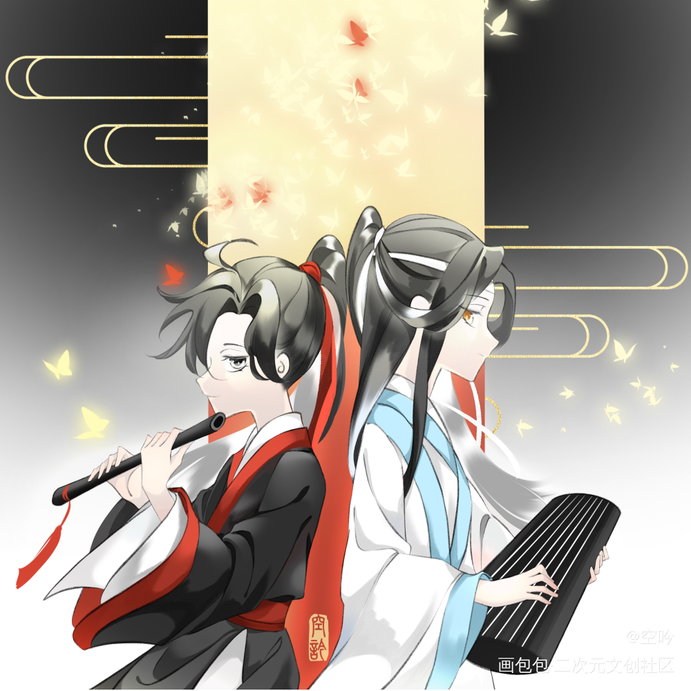 并肩_魔道祖师忘羡绘画作品