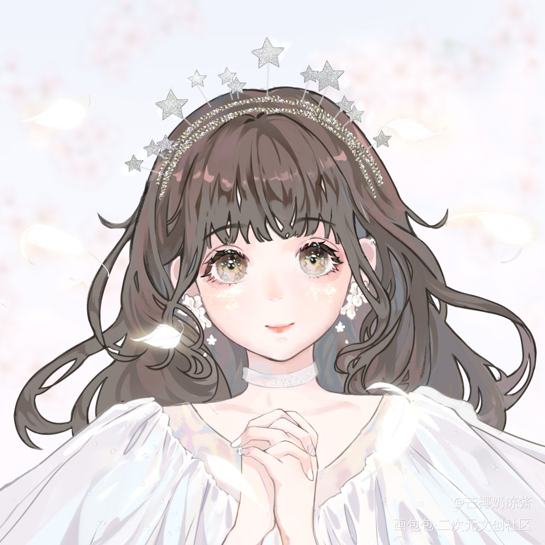 头像_少女头像原创绘画作品