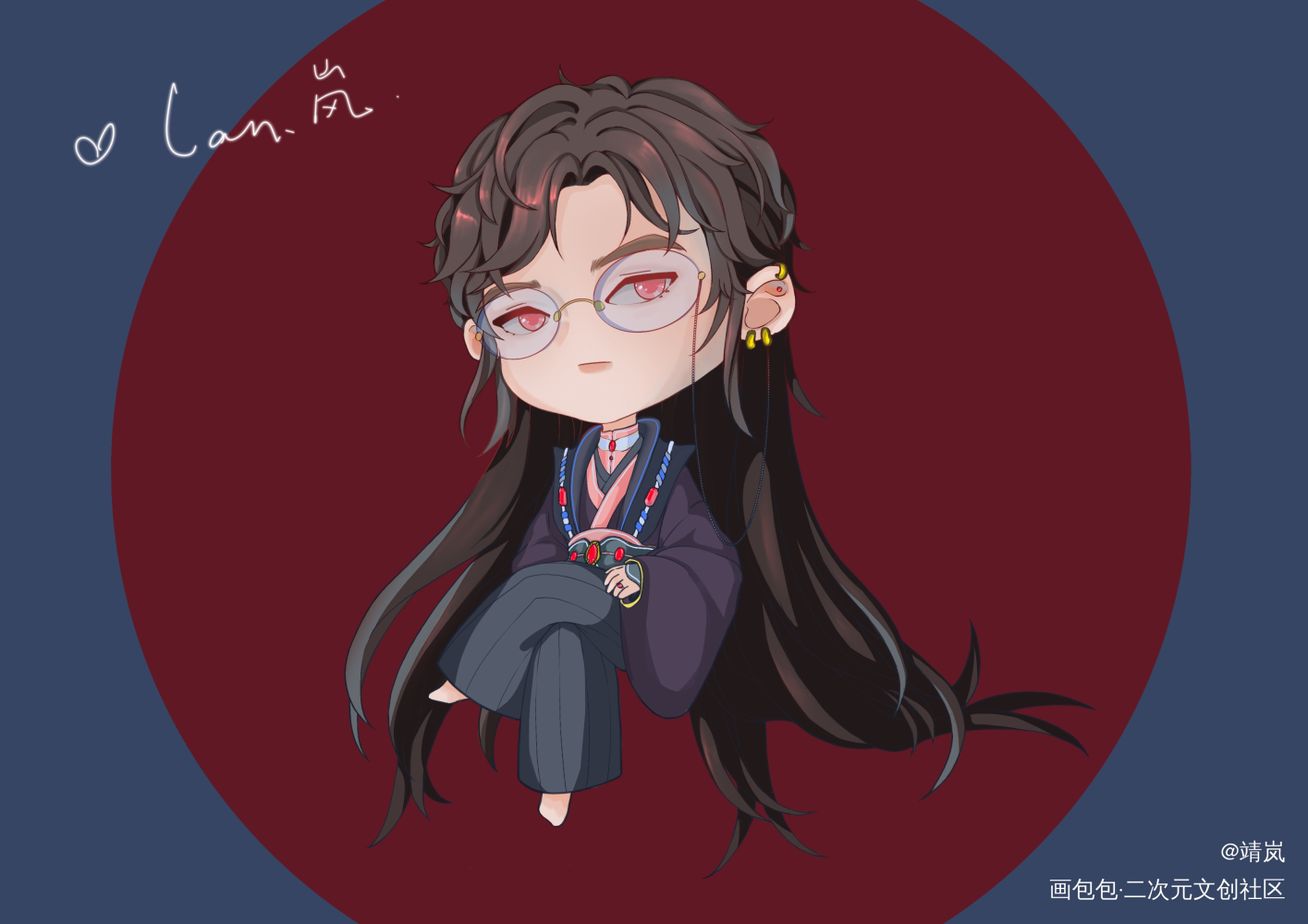 关于太菜了只能画个陆沉qq人_光与夜之恋陆沉Q版光与夜之恋陆沉绘画作品