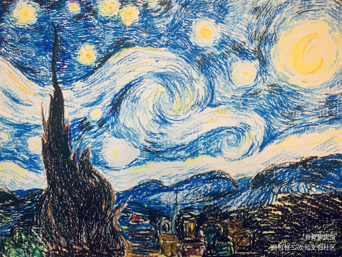 《星夜》_绘画绘画作品
