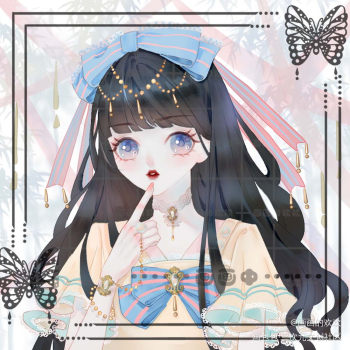 之前画的洛丽塔小美女_日系q版板写绘画作品