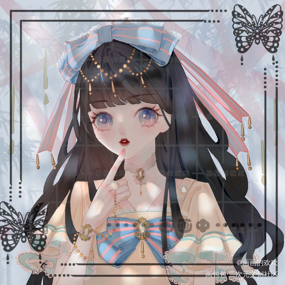 之前画的洛丽塔小美女_日系Q版板写绘画作品