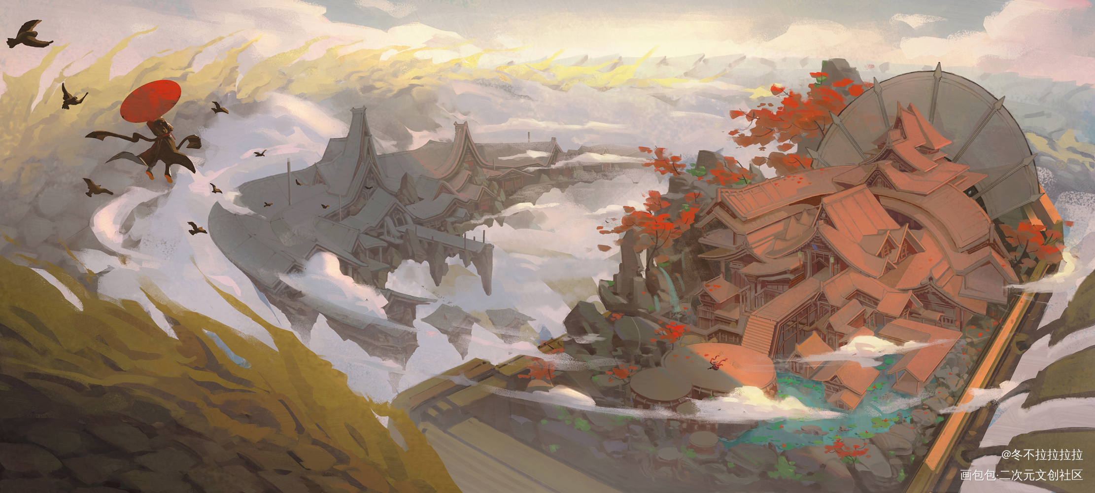 _厚涂概念设计原画场景我要上首推插画原创绘画作品