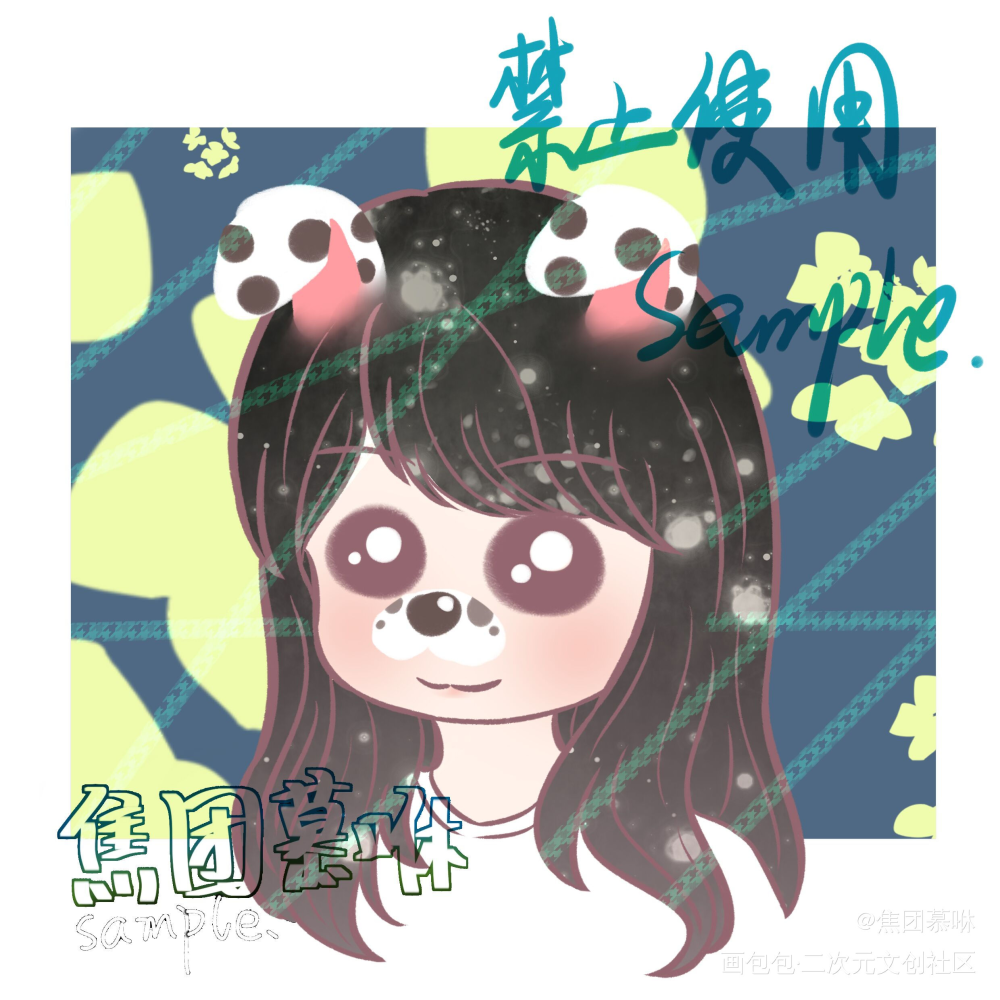 3～5r稿稿_Q版指绘摸鱼约稿绘画oc绘画作品