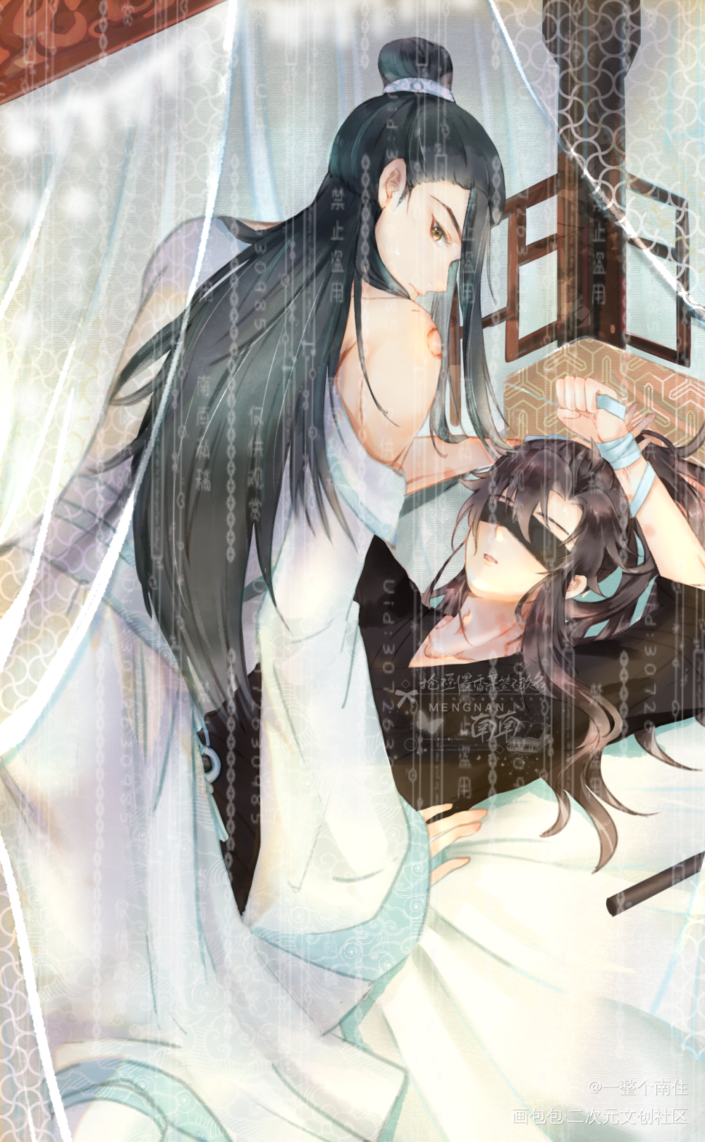 汪叽：盯(￣.￣)_魔道祖师忘羡我要上首推绘画作品