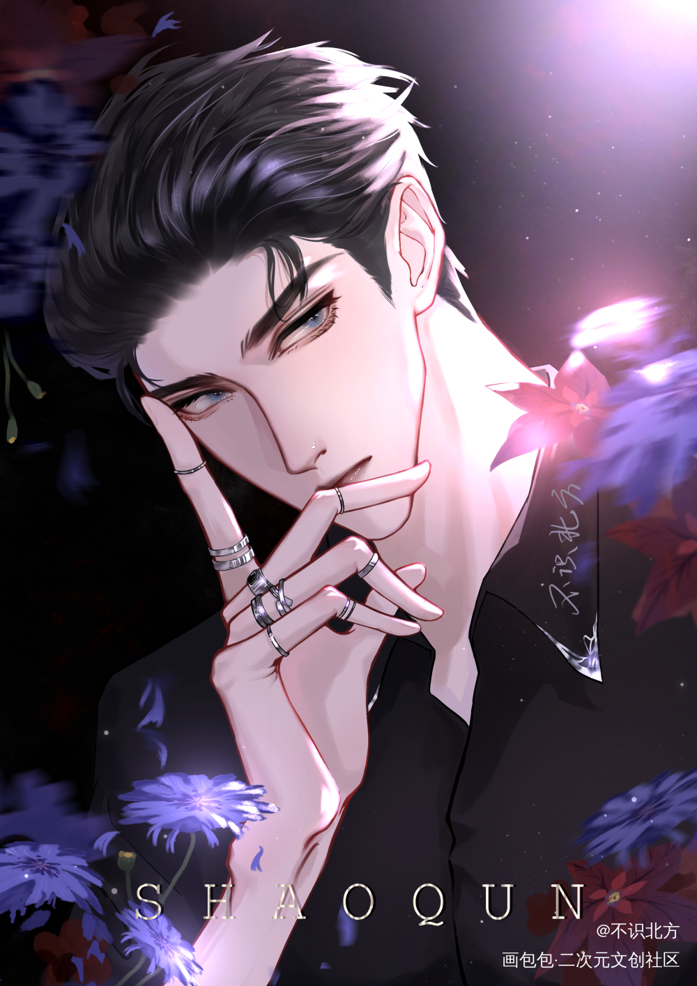 群秀——花语_娘娘腔188男团群秀绘画作品