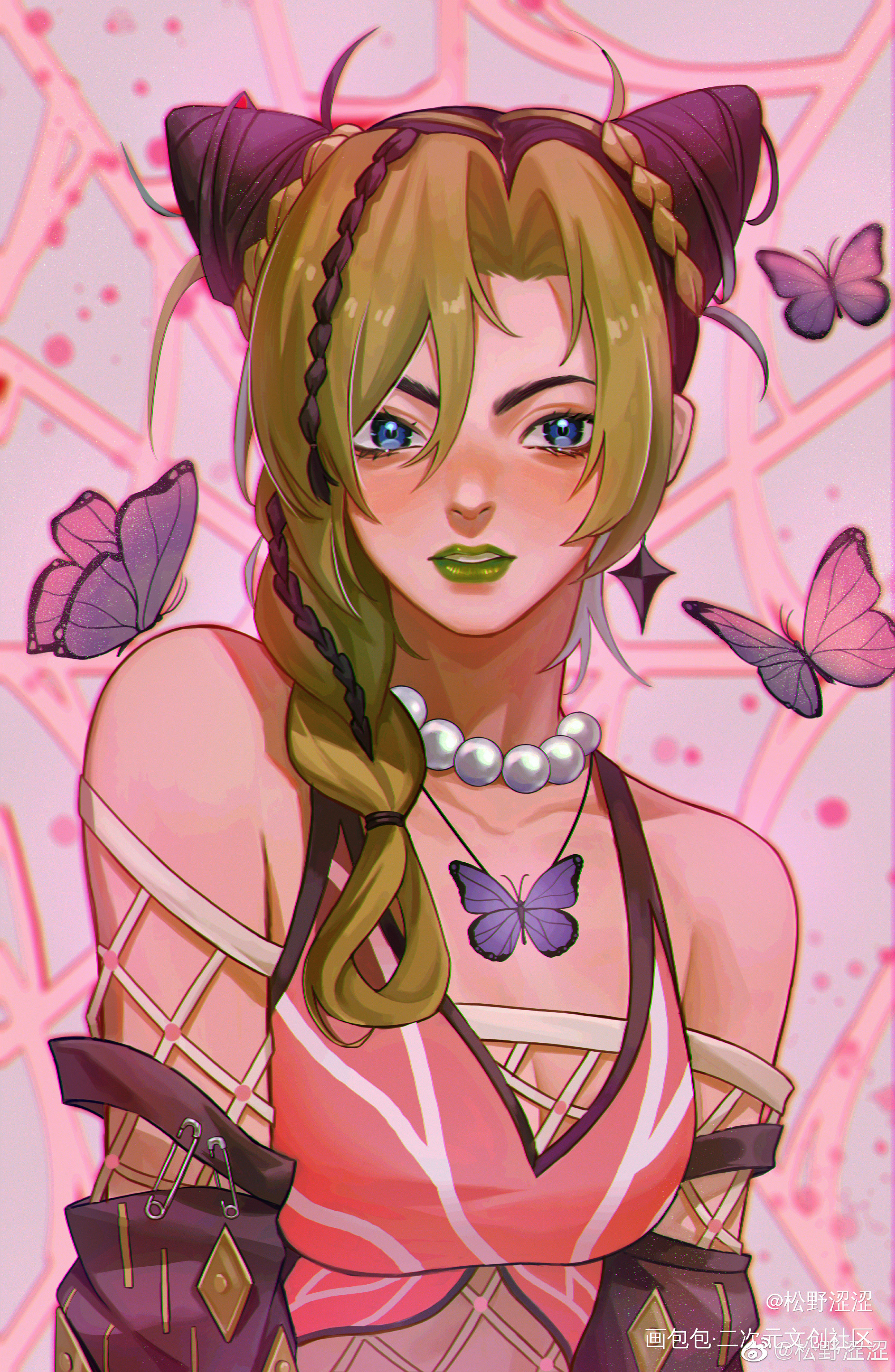 徐伦_JOJO的奇妙冒险空条徐伦厚涂日系石之海绘画作品