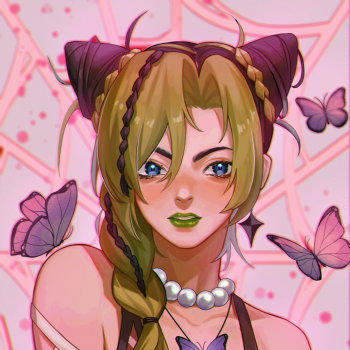 徐伦_jojo的奇妙冒险空条徐伦厚涂日系石之海绘画作品