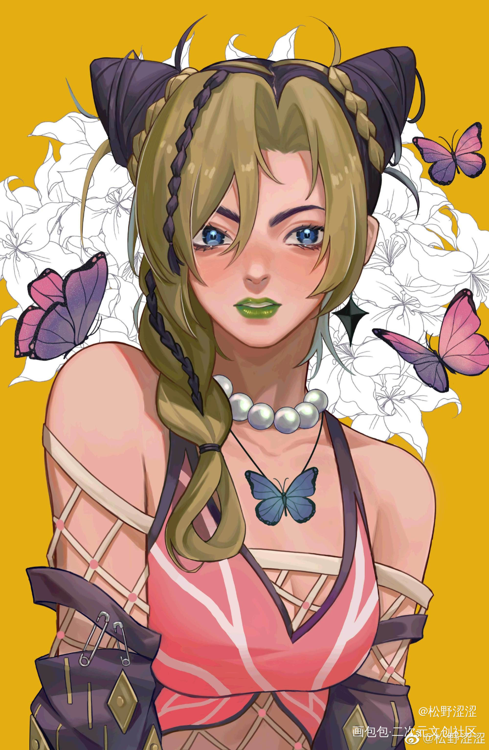 徐伦_JOJO的奇妙冒险空条徐伦厚涂日系石之海绘画作品