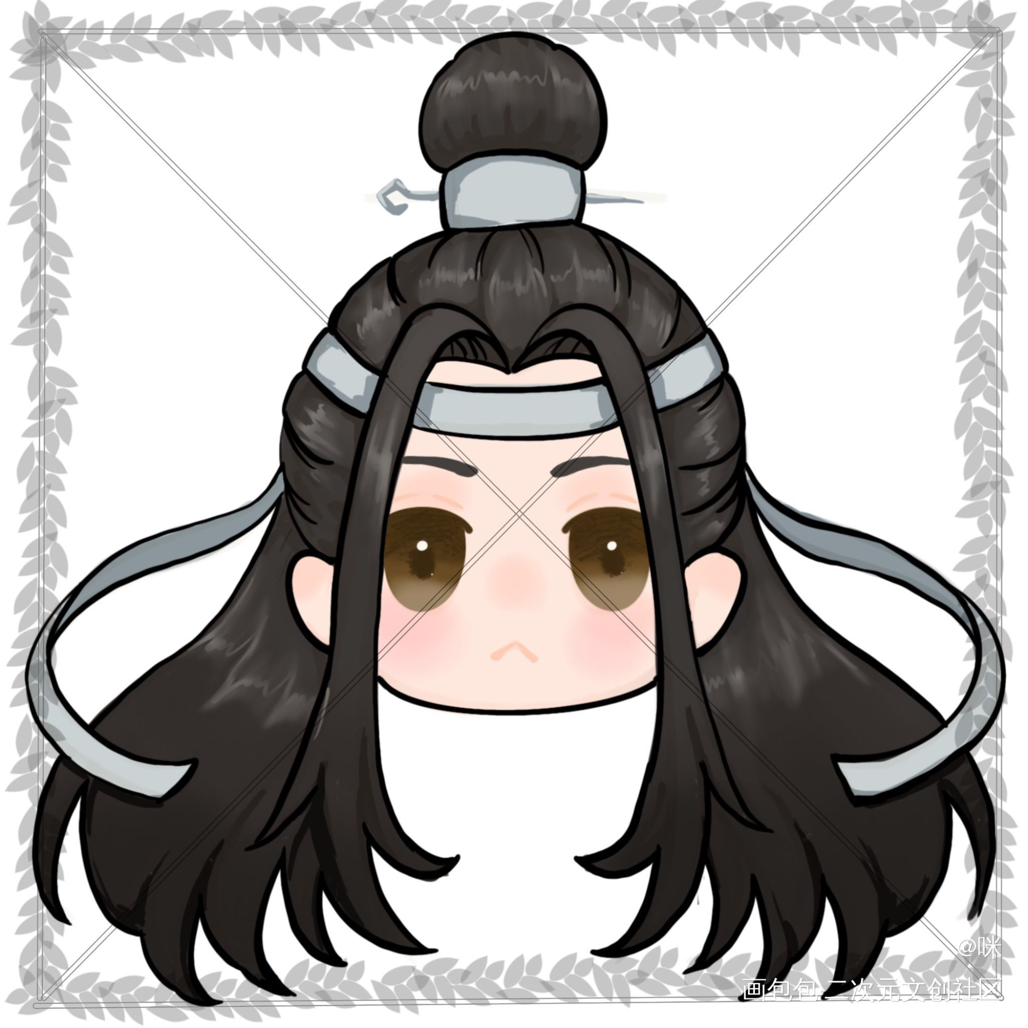 Q头_魔道祖师忘羡Q版我要上首推绘画作品
