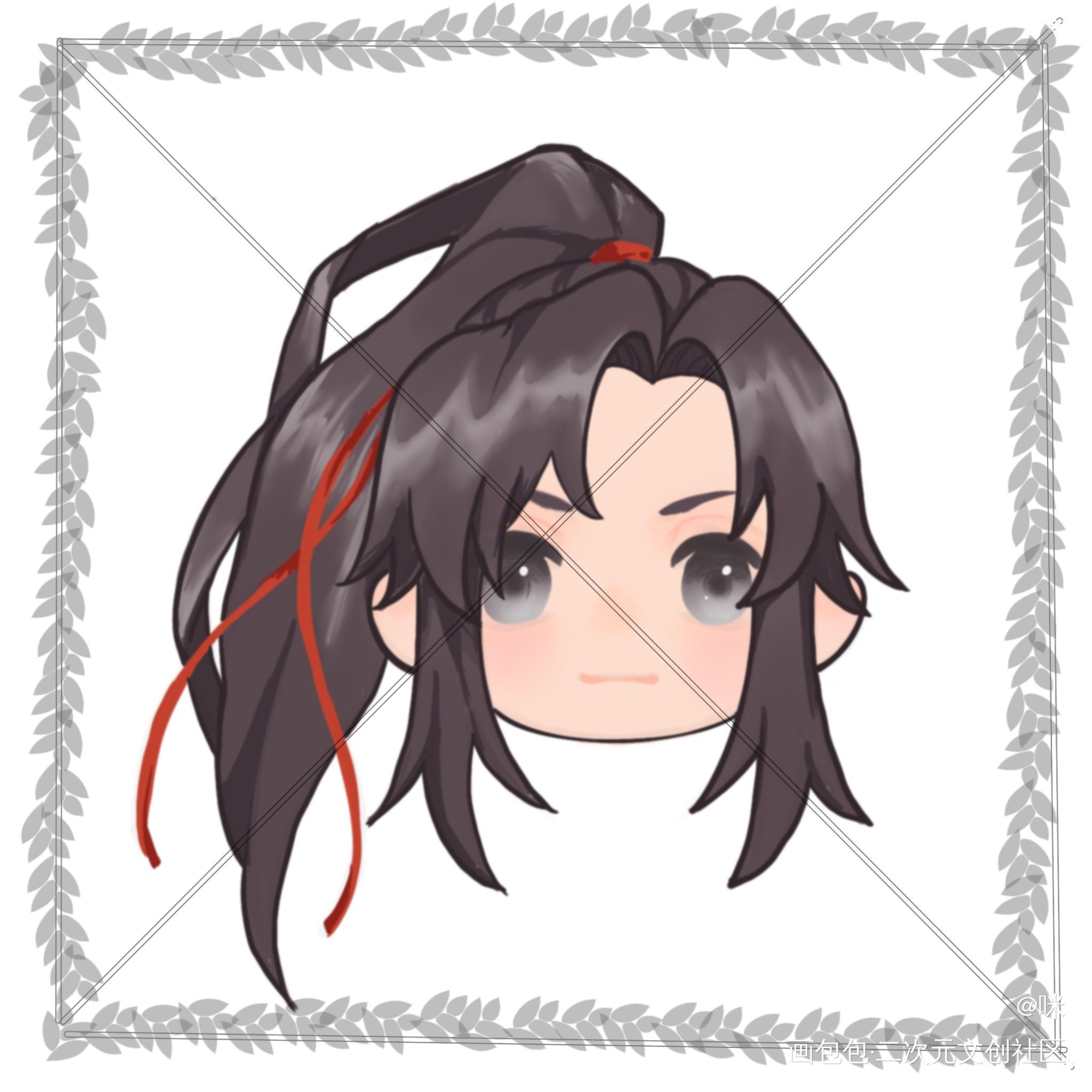 Q头_魔道祖师忘羡Q版我要上首推绘画作品