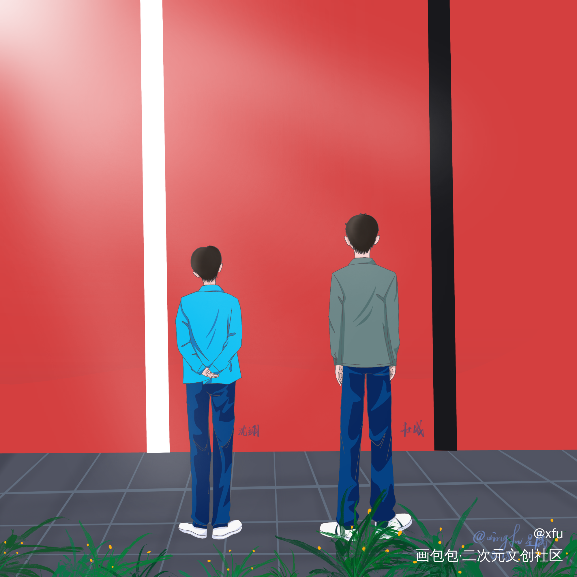 城心城翊_平涂猎罪图鉴procreate绘画作品