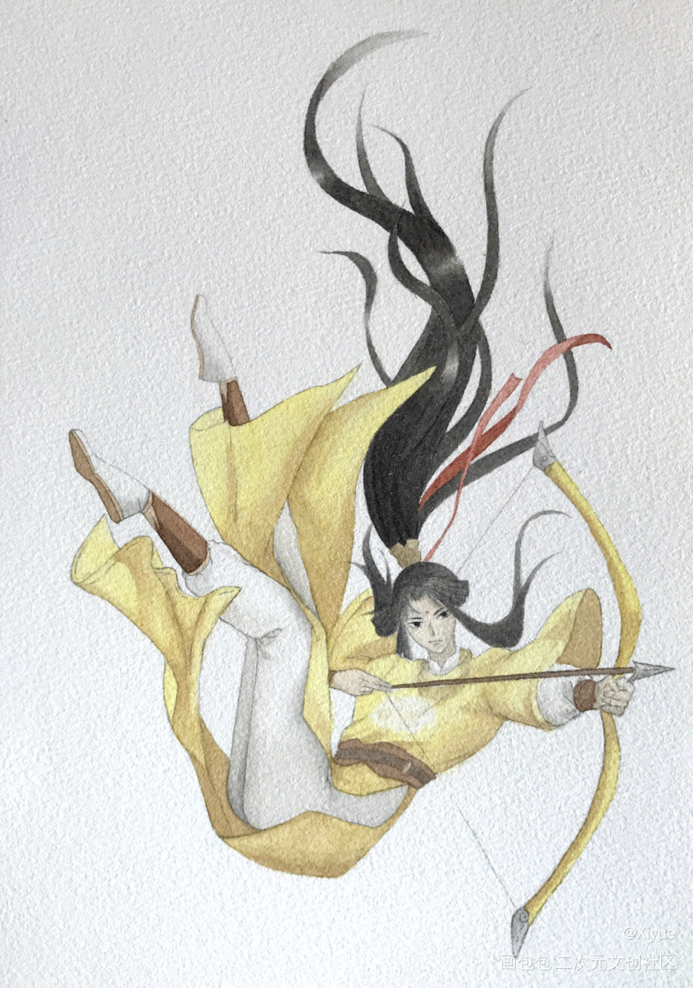 金凌_魔道祖师手绘水彩绘画作品
