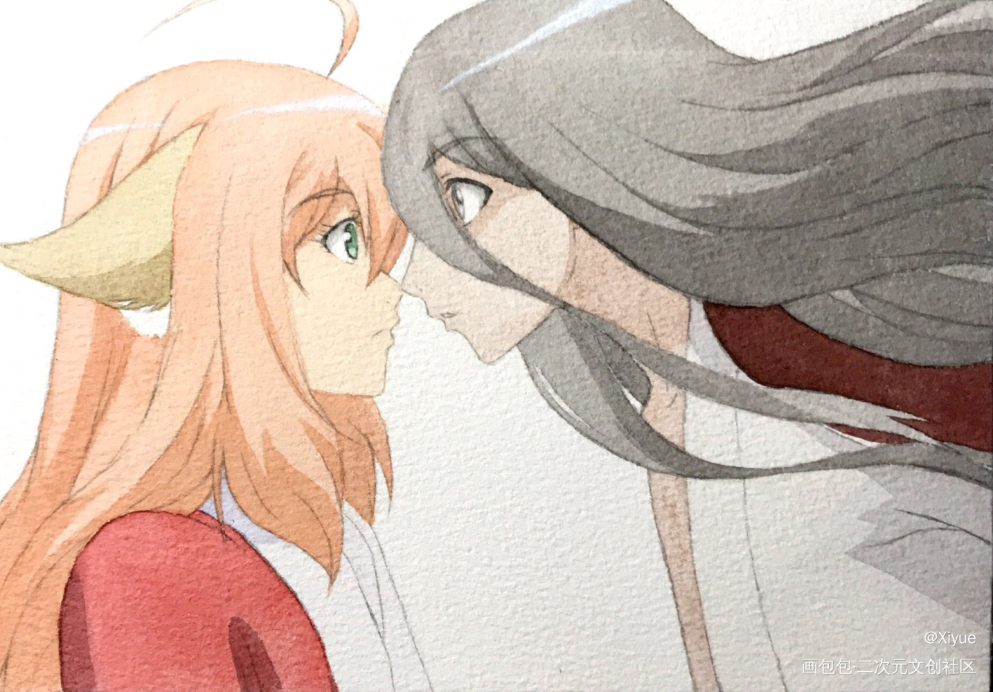 月红_狐妖小红娘绘画作品