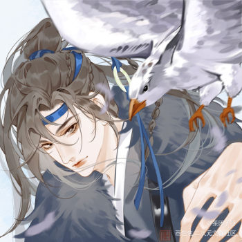 狼崽子_将进酒萧驰野绘画作品