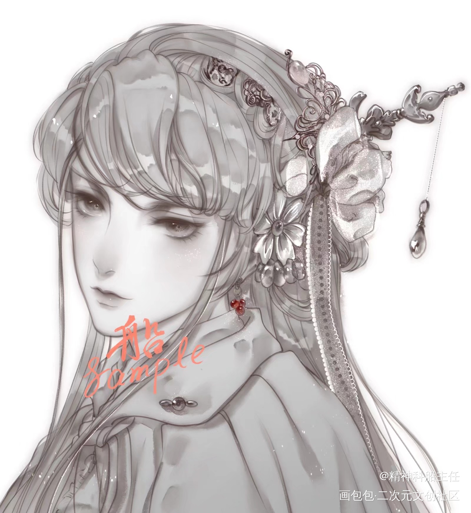 打铁滴妹妹_霹雳布袋戏古风约稿绘画绘画作品