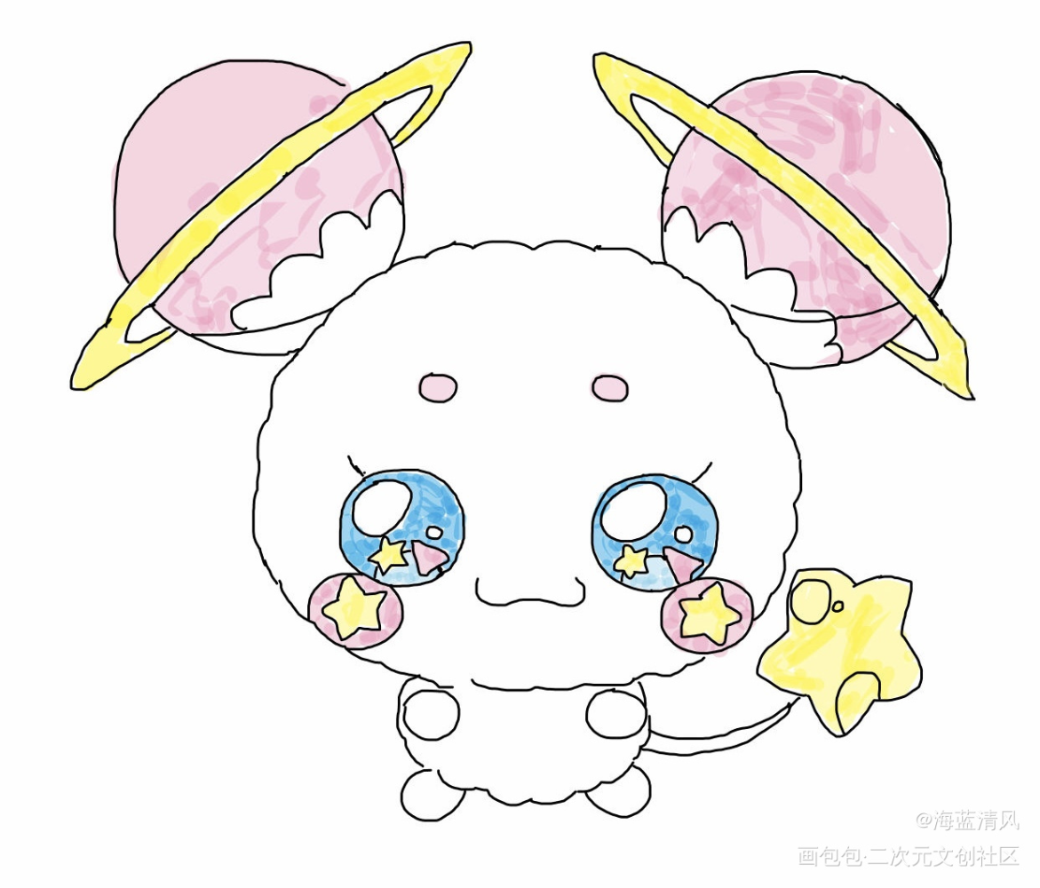 光之美少女精灵芙娃_立绘日系Q版绘画作品
