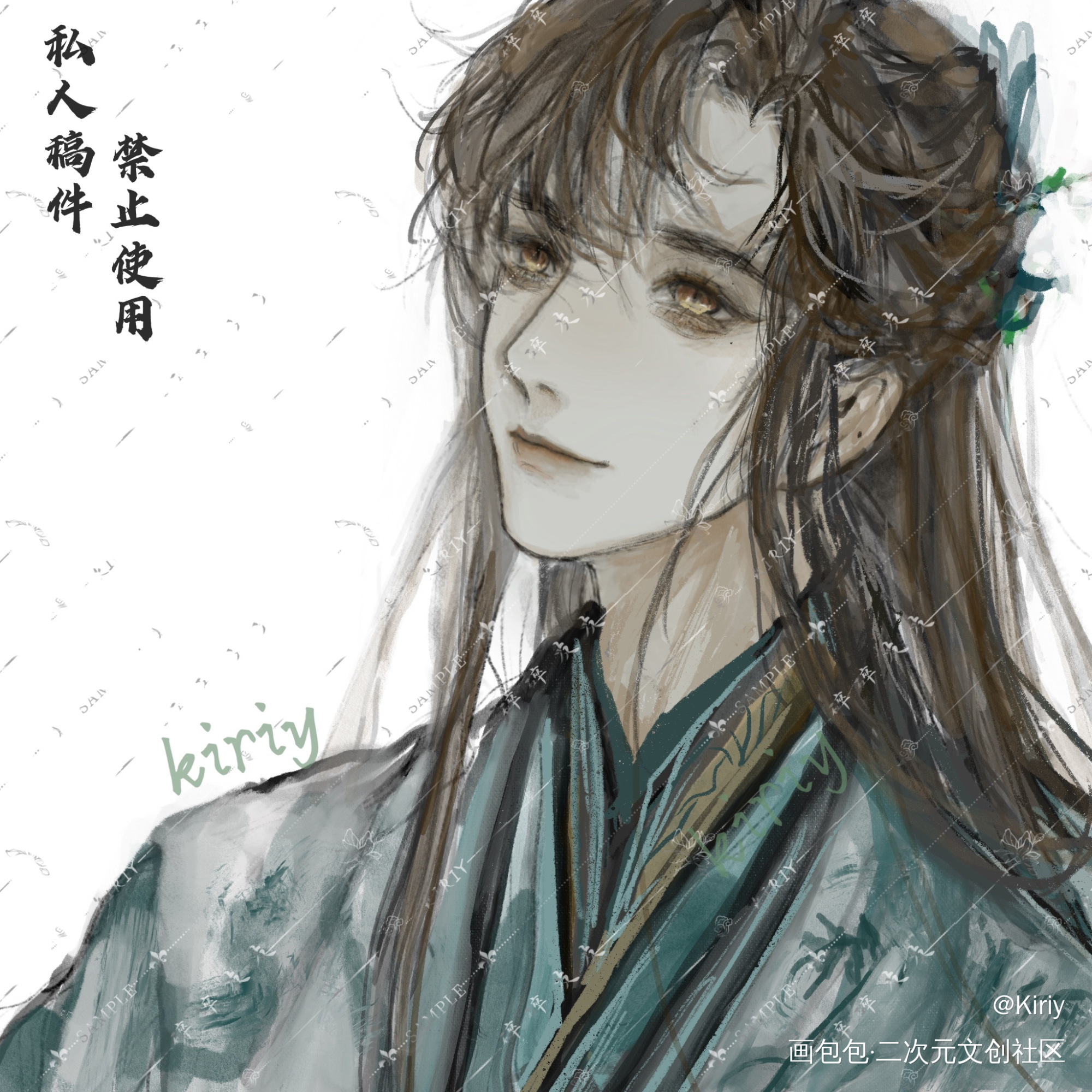 一对群秀古风头像_娘娘腔188男团群秀绘画作品
