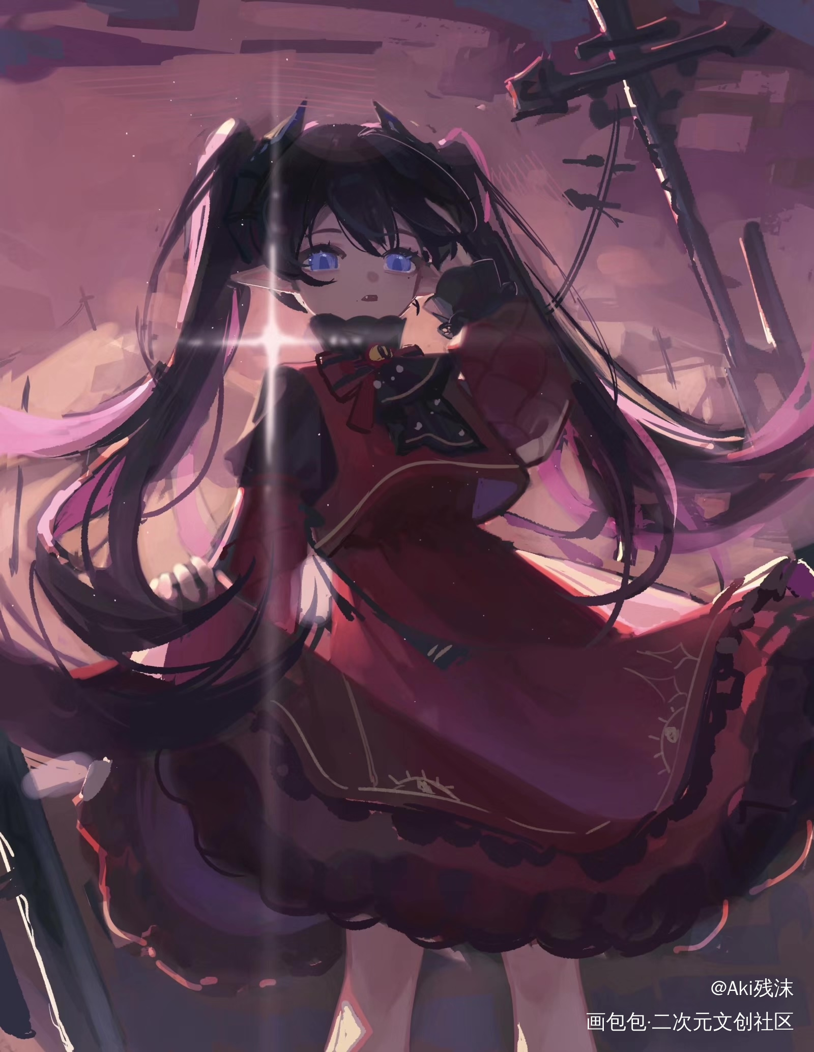 心脏妹_日系Q版插画oc绘画作品