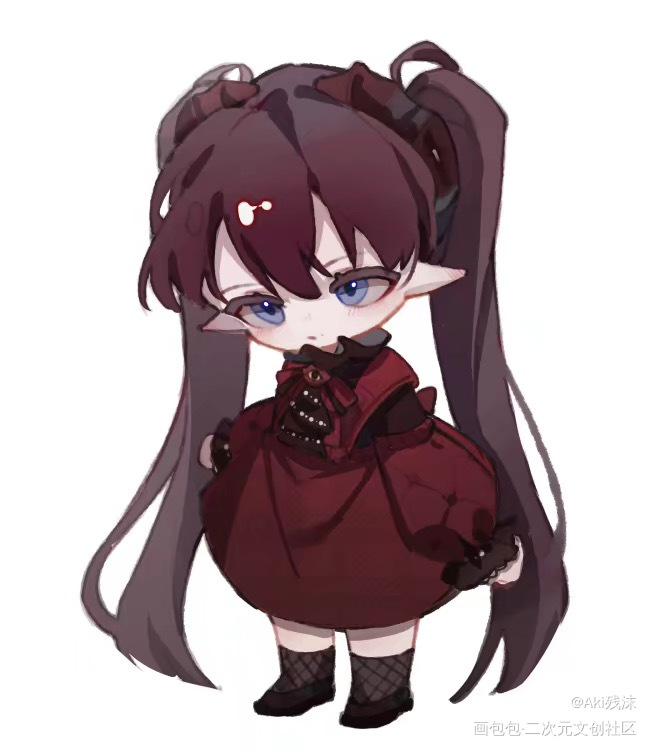 心脏妹_日系Q版插画oc绘画作品