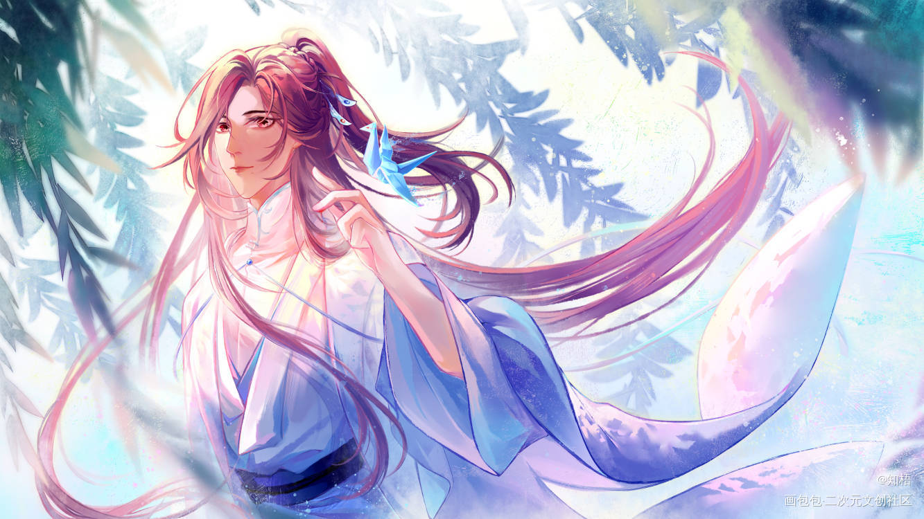 原创OC•漠纭_古风厚涂平涂插画漠纭为师不傻原创oc绘画作品