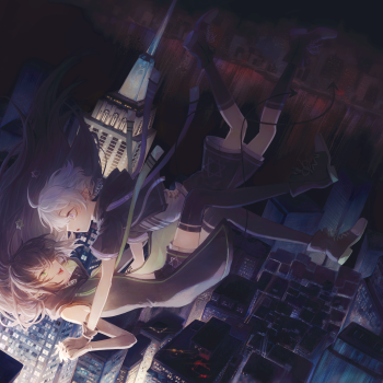 下坠_日系插画绘画作品