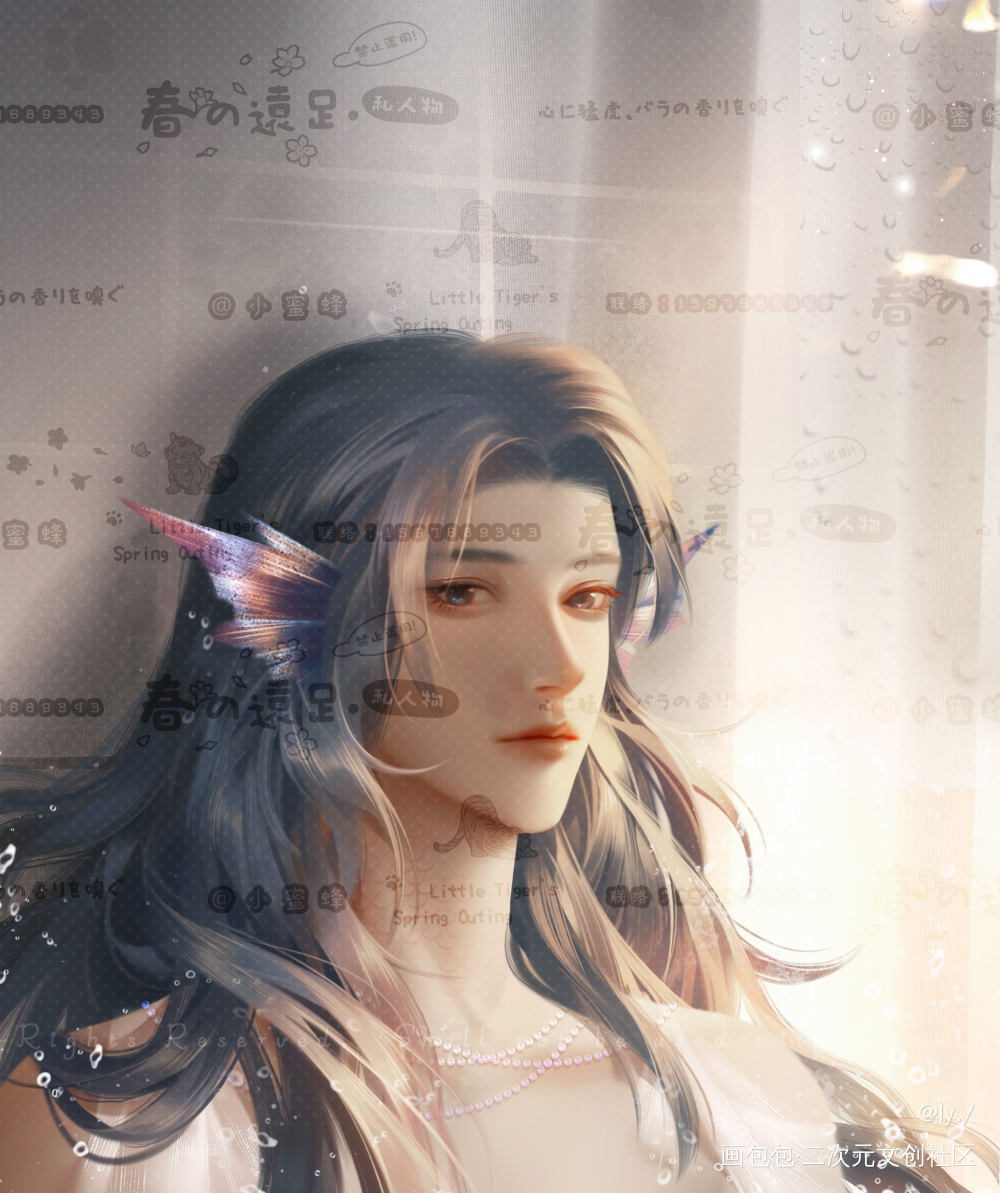 李简|迷情_你却爱着一个傻逼188男团李简绘画作品
