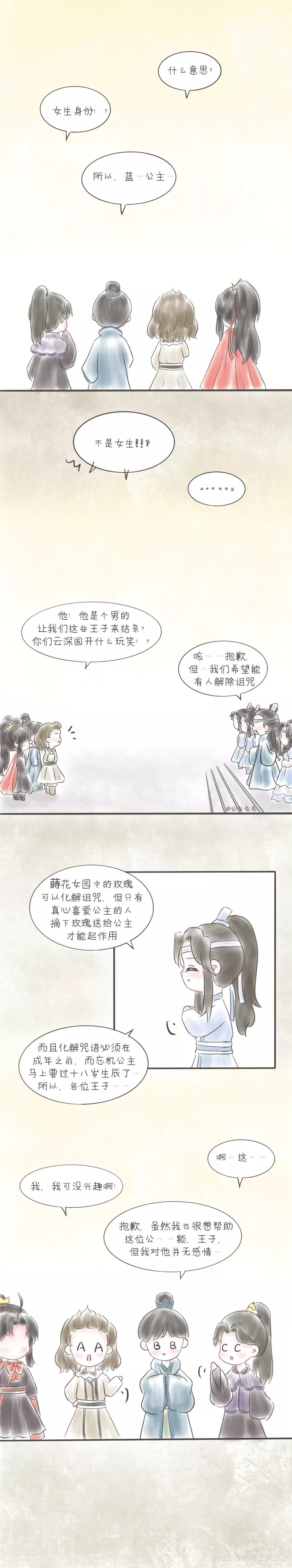 小条漫中下_魔道祖师忘羡Q版我要上首推绘画作品