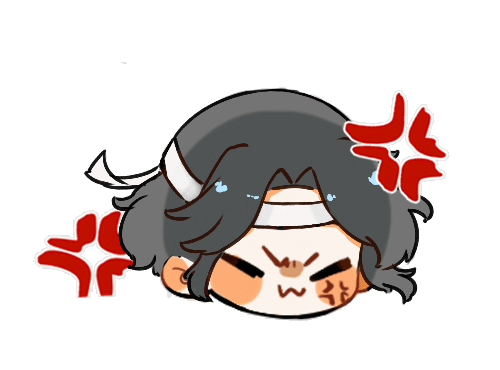生气_魔道祖师忘羡蓝忘机Q版绘画作品
