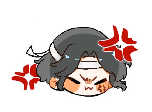 生气_魔道祖师忘羡蓝忘机Q版绘画作品