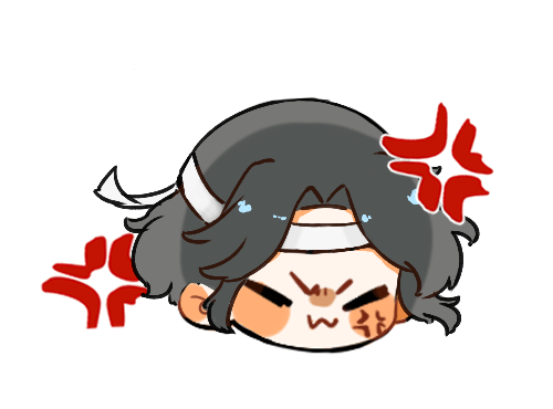 生气_魔道祖师忘羡蓝忘机Q版绘画作品