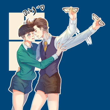 趁着没人,来发个冷cp,嘿嘿~_樱桃小丸子花轮x丸尾丸尾花轮日系q版邪道