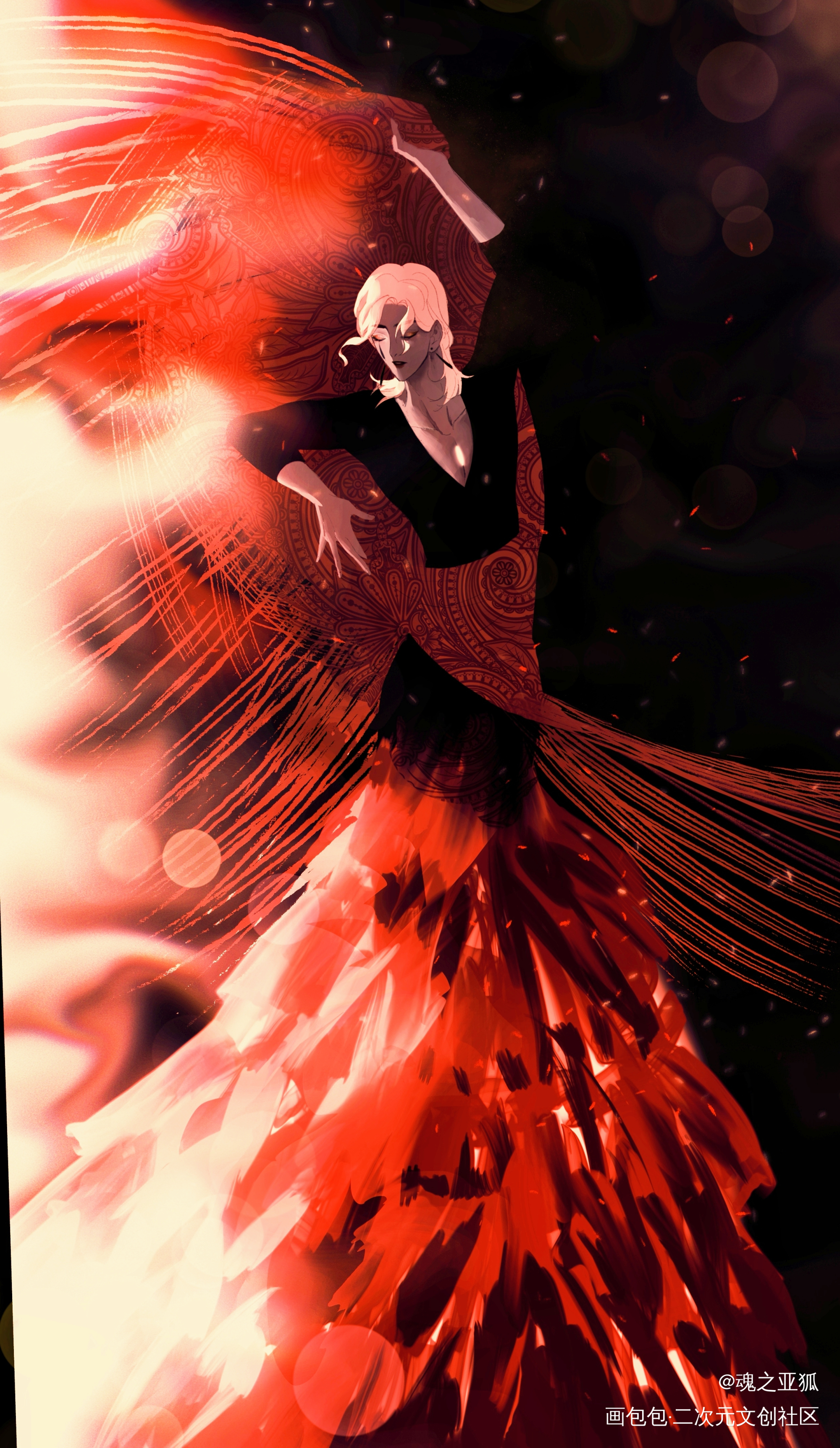llamas bailando_光遇虚荣舞者光遇sky摸鱼绘画绘画作品