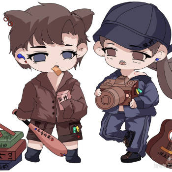 撒野丞哥大飞底色,进行时_撒野蒋丞顾飞顾飞蒋丞平涂日系q版绘画作品