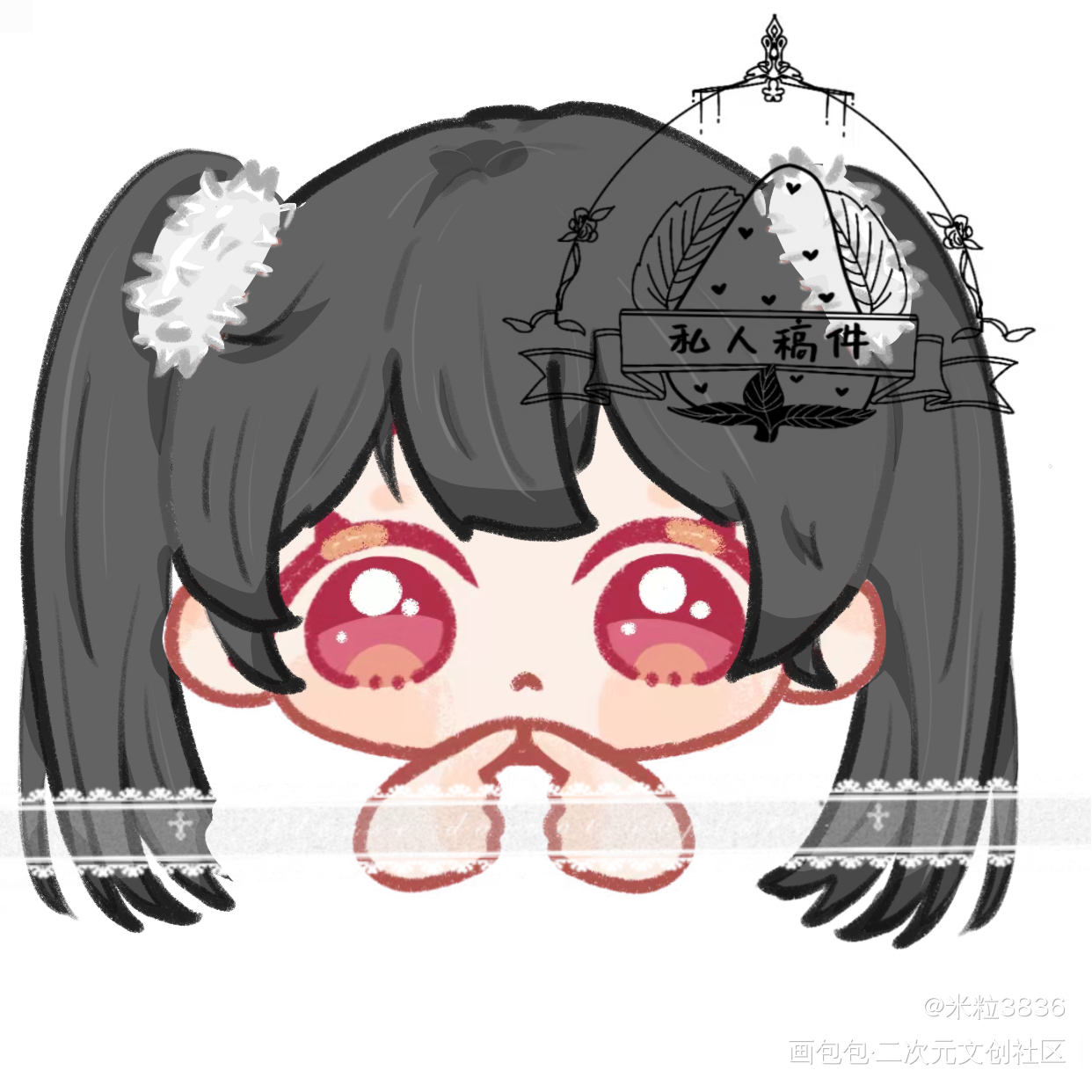 单主稿子_平涂Q版绘画作品