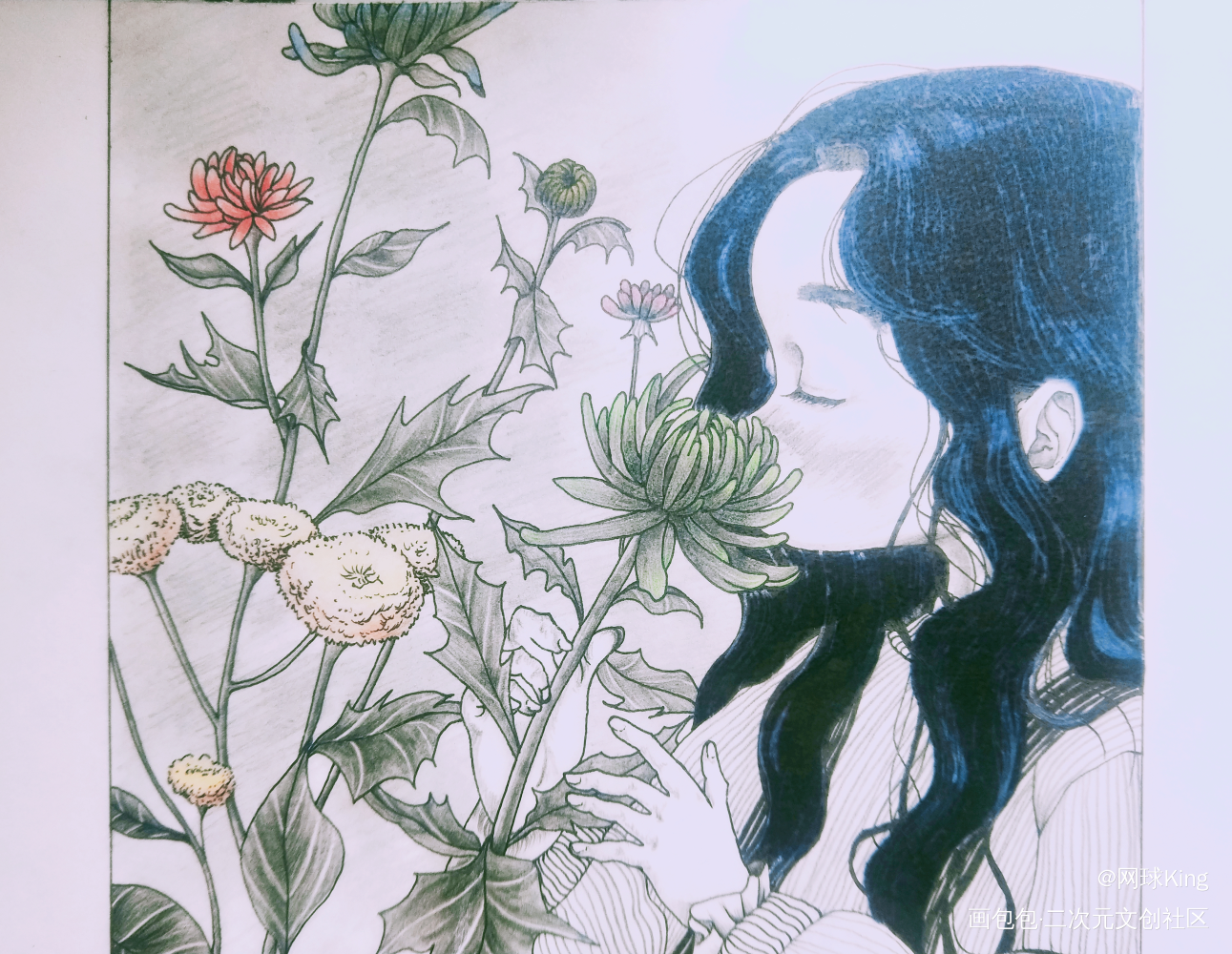 花?_手绘绘画作品