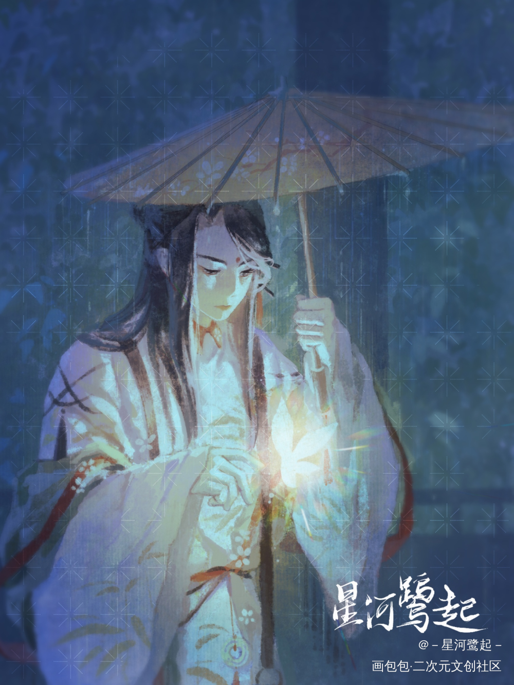 稿子_古风厚涂插画约稿oc绘画作品