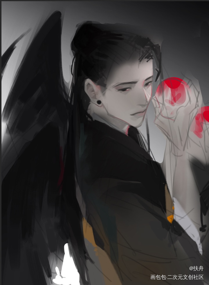 禁果。_夏油杰绘画练习绘画绘画作品