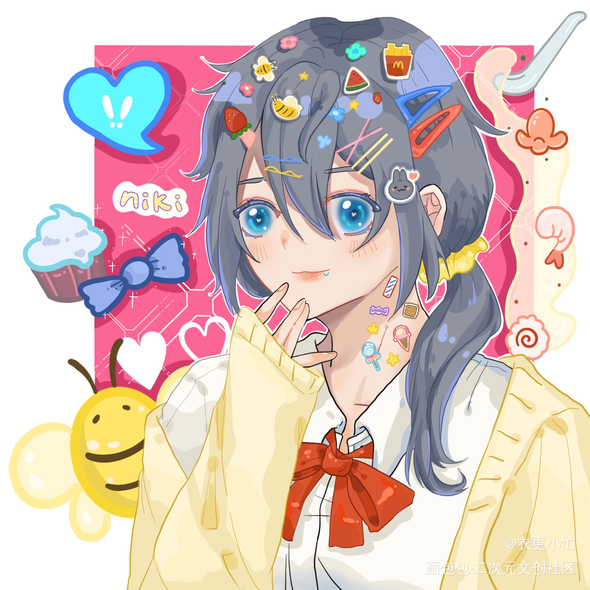 性转小尼_偶像梦幻祭平涂椎名丹希绘画作品