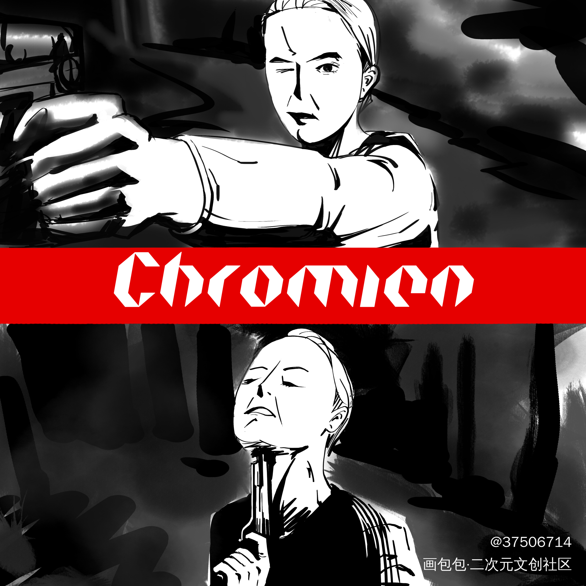 killing Eve_插画绘画作品