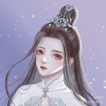 【头像】陆雪琪_板绘绘画陆雪琪古风厚涂头像绘画作品