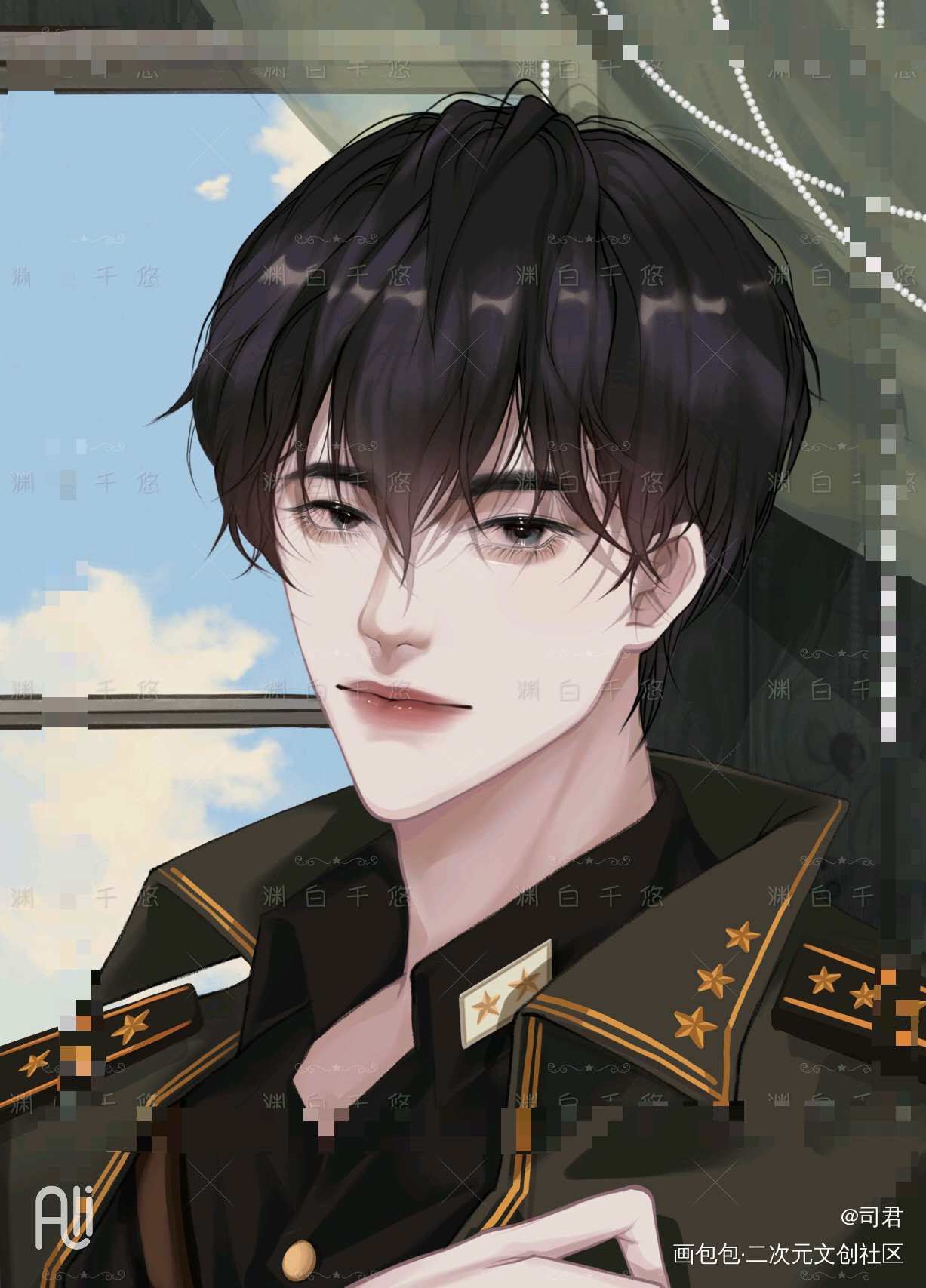 _你却爱着一个傻逼李简绘画作品
