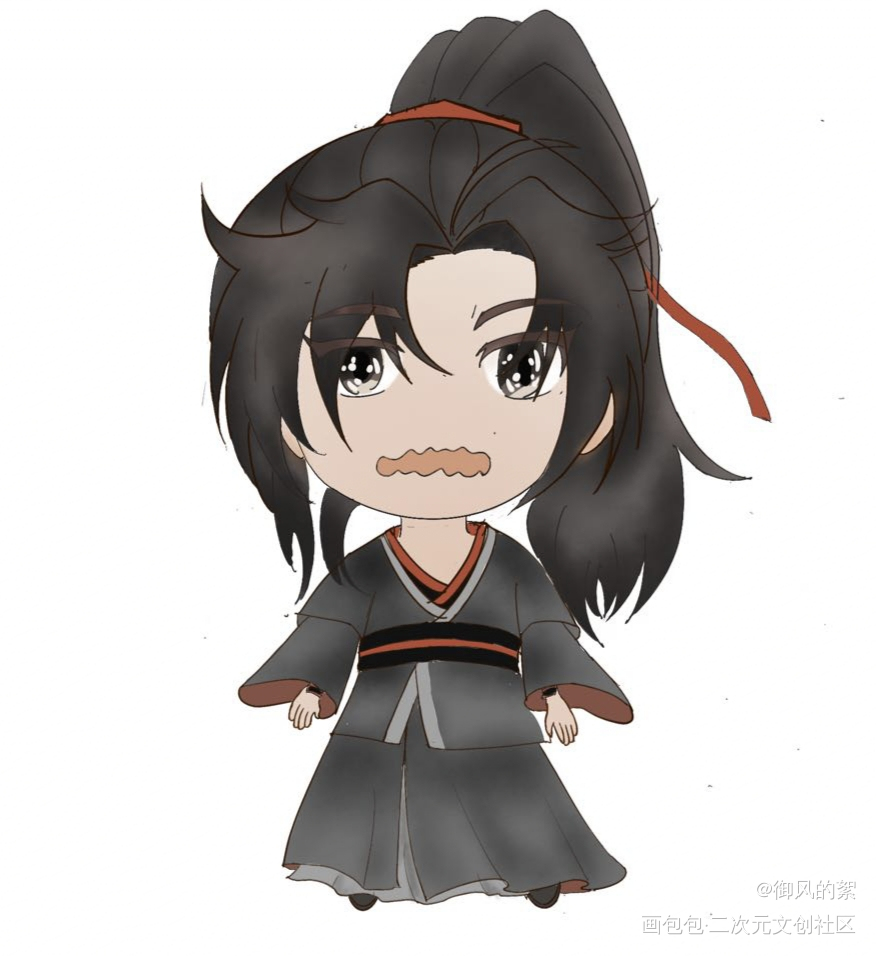 委屈巴巴_魔道祖师魏无羡Q版绘画作品