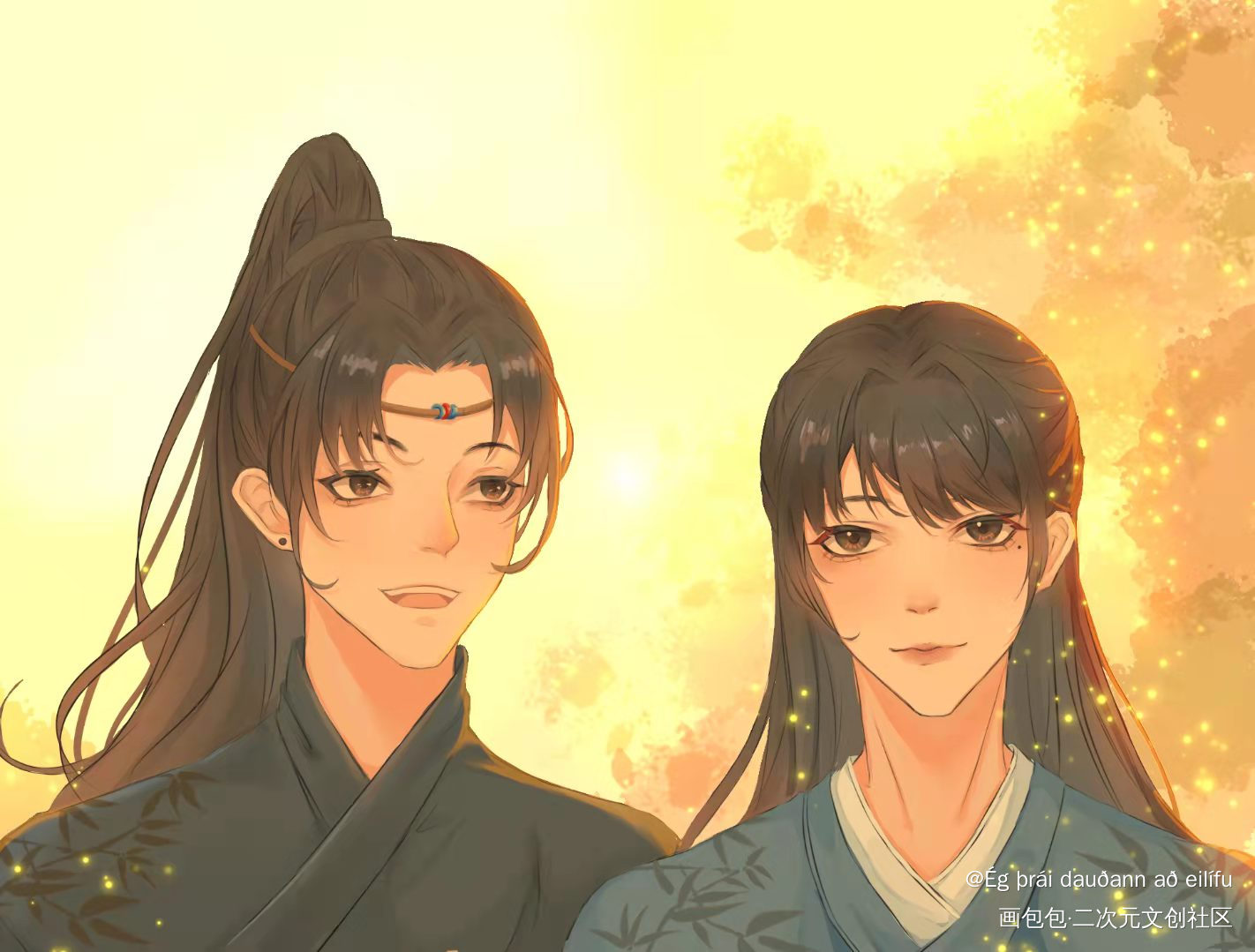 朝俞_伪装学渣朝俞古风绘画作品