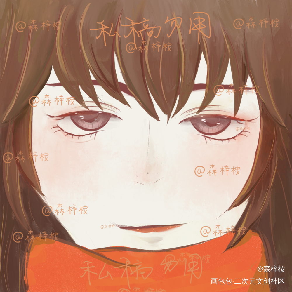 冬天的图～_我只喜欢你的人设绘画作品