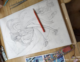 野生狐妖_绘画作品
